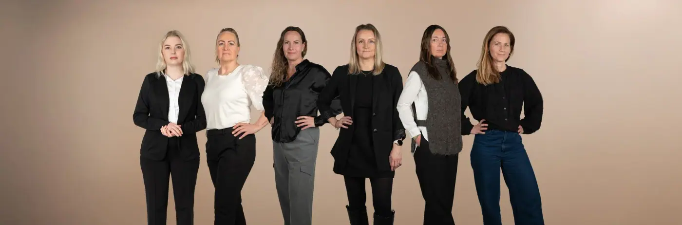 Teamet i Oppgjørspartner samlet